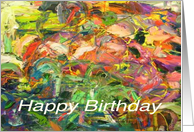 Happy Birthday - Colorful Abstract card