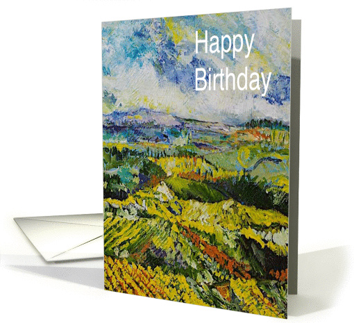 Colorful Landscape - Happy Birthday card (1119504)