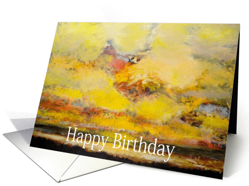 Sunrise Landscape - Happy Birthday card (1119514)