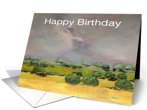 Opening Clouds/Landscape - Happy Birthday card (1119532)