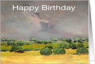 Opening Clouds/Landscape - Happy Birthday Card