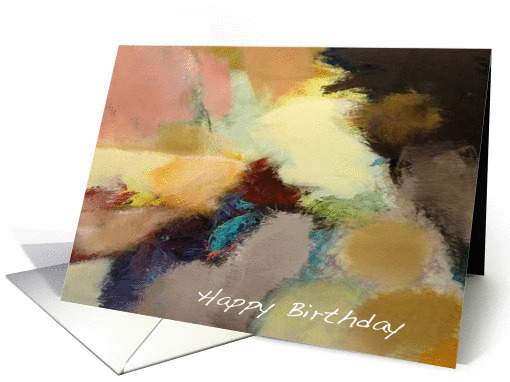 Warm Abstract - Happy Birthday card (1119544)