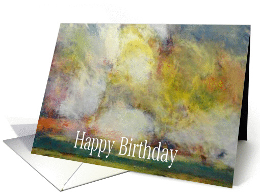 Warm Sky- Happy Birthday Blank card (1119578)