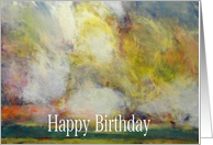 Warm Sky- Happy Birthday Blank Card