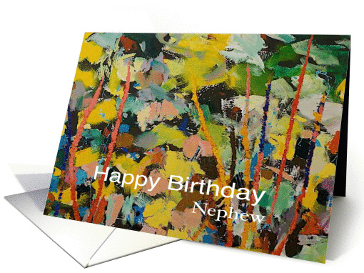 Abstract Landscape - Happy Birthday Card for Nephew card (1121498)