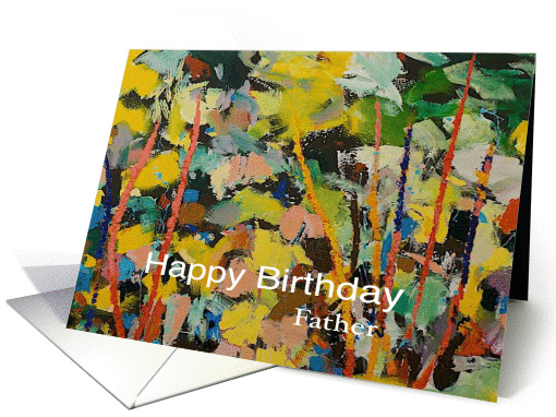 Abstract Landscape - Happy Birthday Card for Father card (1121522)