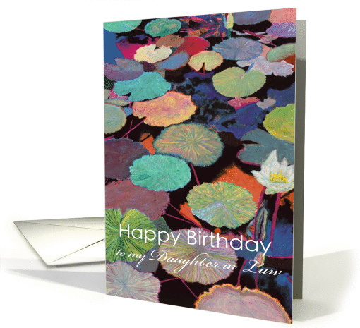White water lily and multi-colored pods-Happy Birthday... (1123556)