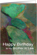 Colorful rocks piled on top of other rocks-Happy Birthday Brother in Law card
