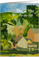 Thank You Gift- Home and Barn Landscape card