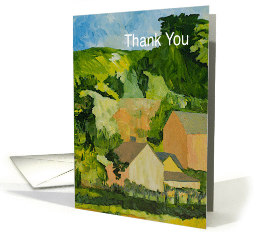 Thank You - Home and Barn Landscape card (1126326)