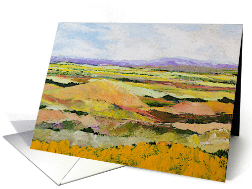 Blank Note Card, Warm Dry Hills card (1135408)