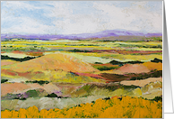 Blank Note Card, Warm Dry Hills card