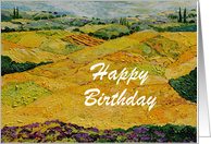 Happy Birthday - Fields and Violets card