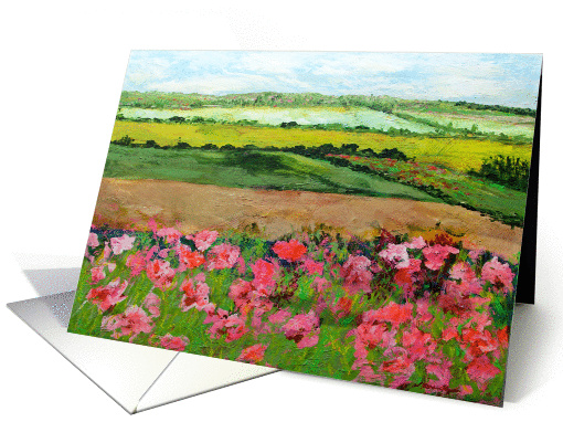 Blank Note Card, Ginger Green card (1400344)