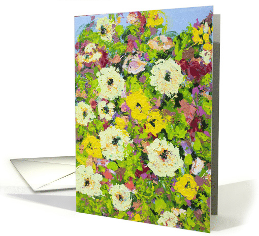 Bright Summer Flowers Blank Any Occassion card (1514686)