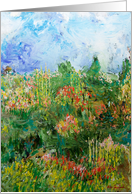 View of my Garden Blank Any Occassion card
