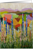 Tall Spring Flowers Blank Any Occassion card