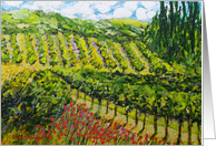 Mountain Vineyard Blank Any Occassion card