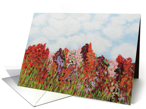 Red Garden Blank Any Occassion card (1529908)