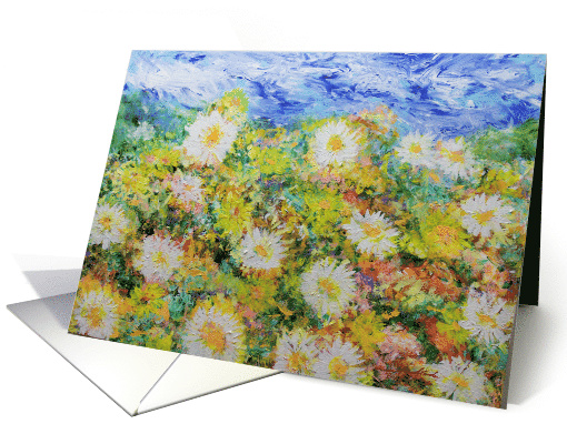 Storm Over Summer Garden Blank Any Occasion card (1573110)