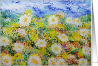 Storm Over Summer Garden Blank Any Occasion card