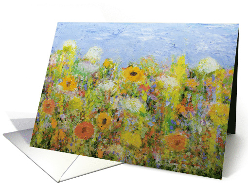 Garden of Wildflowers Blank Any Occasion card (1573120)