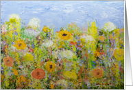 Garden of Wildflowers Blank Any Occasion card