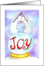 Joy Snow Globe card