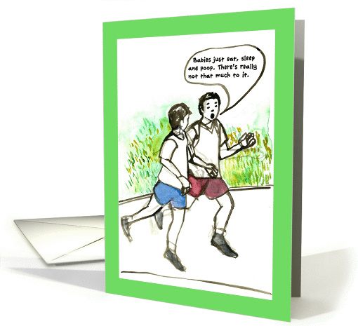 New dad optimism Running Advice card (1156404)