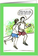 New dad optimism Running Advice card