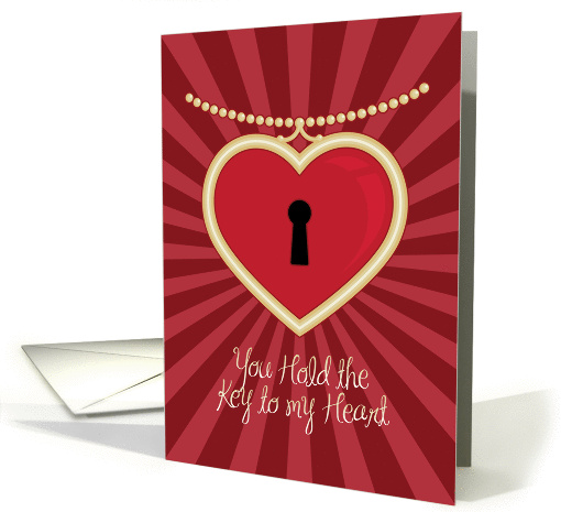 Romantic Valentine's Day - You Hold the Key to my Heart card (1158592)