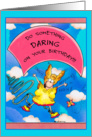 Aunt Mella: Birthday Bungee Jumper card