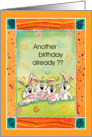 Birthday Bunnies: Four Crying Out Loud card