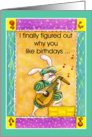 Birthday Bunny: Getting the Lute card