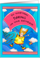 Aunt Mella: Birthday Bungee Jumper card