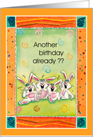 Birthday Bunnies: Four Crying Out Loud card