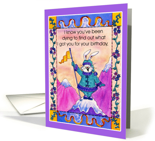 Birthday Bunny: Giving You A Peak card (1123626)