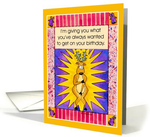 Buck Naked Birthday card (1157404)