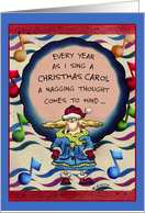 Aunt Mella: Sing A Christmas Carol card