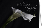Deepest Sympathy-Calla Lily card