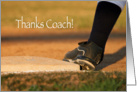 Thanks Coach Baseball Card
