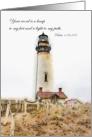 Encouragement, Lighthouse Scripture card