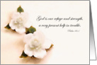 Encouraging Scripture Psalm Watercolor Roses card
