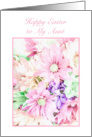 Happy Easter Aunt Pastel Bouquet card