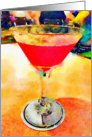 Colorful Birthday Martini card