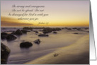 Be Strong and Courageous Encouragement Verse card