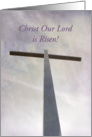 Religious Happy Easter Empty Cross card