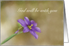 Purple Flower Spiritual Encouragement card