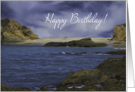 Happy Birthday Beach Coastal Card