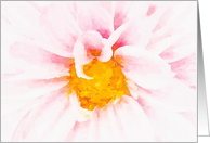 Pink Dahlia Floral Thank You Card